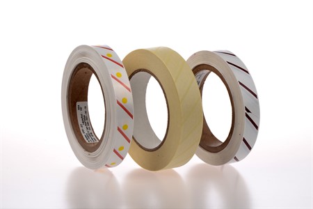 Steam Autoclave Tape, transitions from white to dark